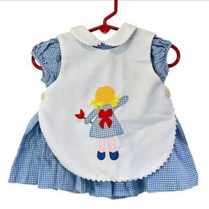 Vintage Sylvia Whyte For Sak’s Fifth Avenue Gingham Dress With Apron